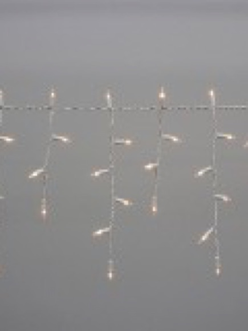 LED Icicle Curtain Lights - Warm White Holiday Decor*